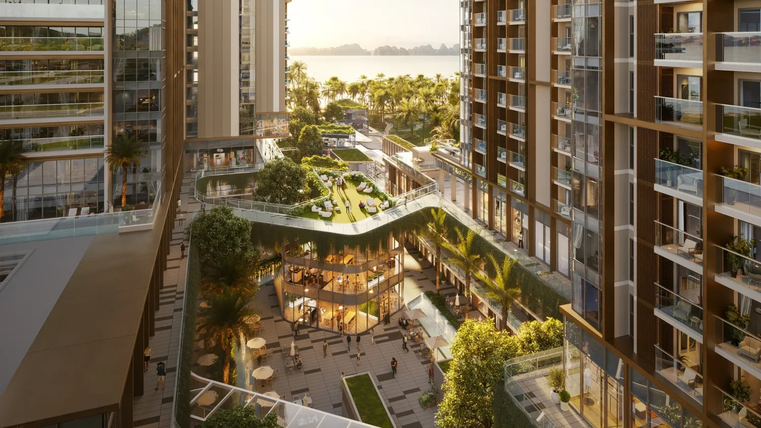 Căn hộ được thiết kế có tầm view nhìn rộng mở, không bị che chắn tại dự án