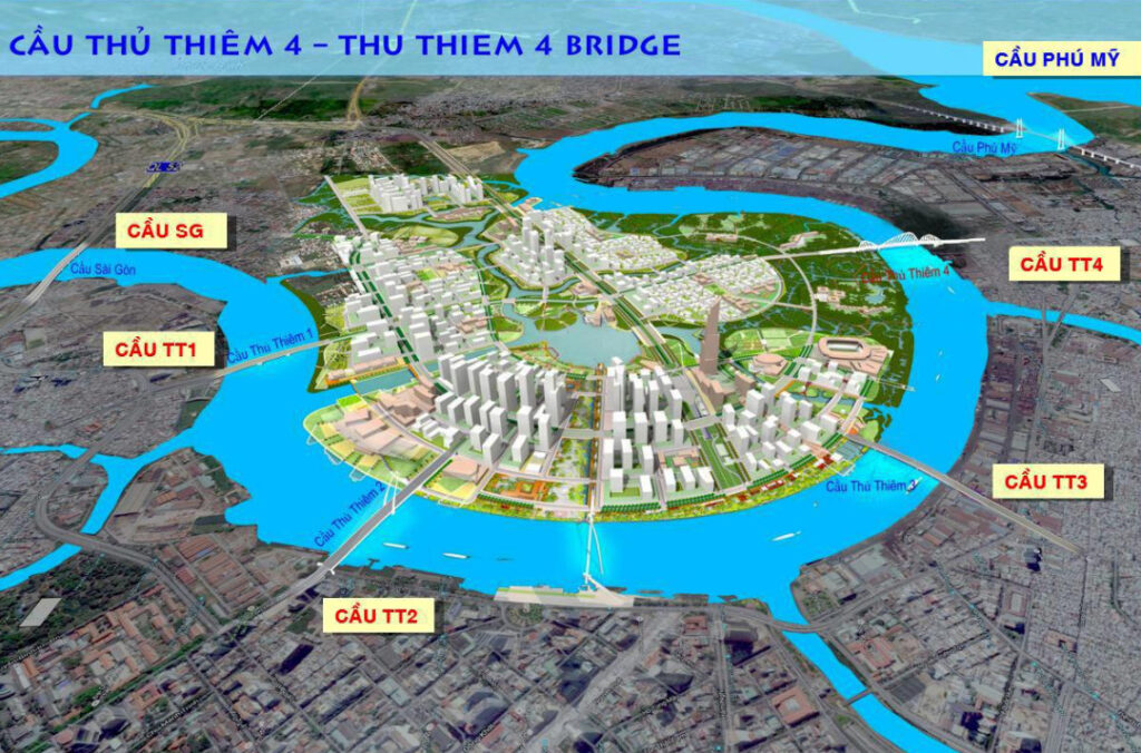 Với hệ thống 4 cây cầu hiện đại xung quanh giúp cư dân di chuyển nhanh chóng, kết nối thuận tiện với các tiện ích lân cận hiện hữu.